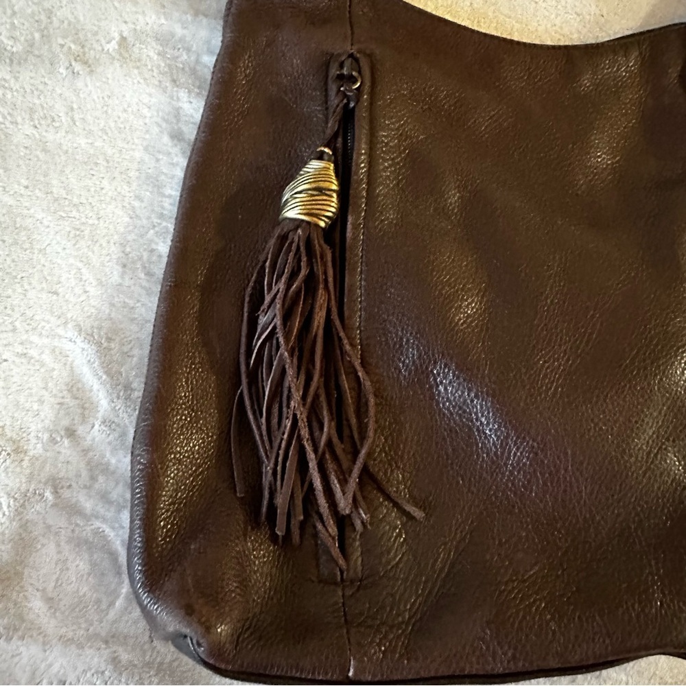 Vintage Brown Genuine Leather Shoulder Bag - Picture 8 of 16